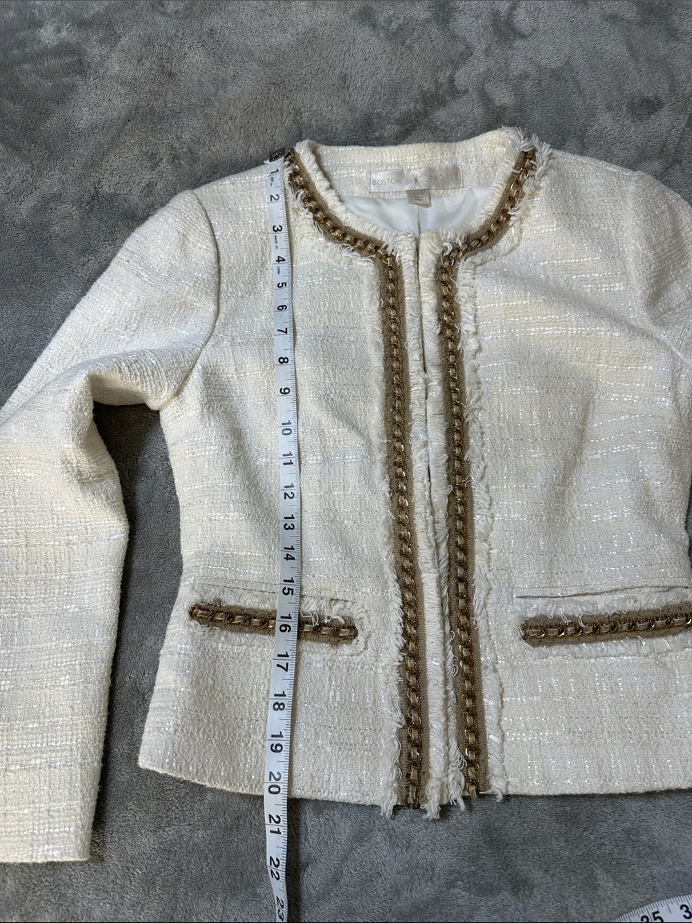 Boston Proper Tweed Jacket - Picture 3 of 10